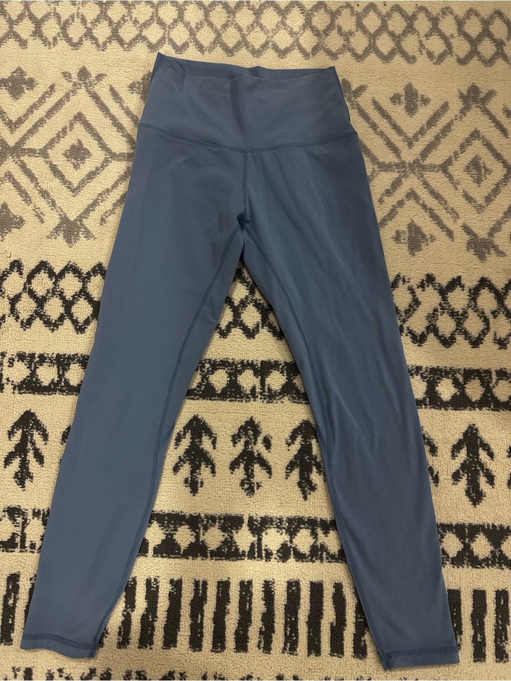 Lululemon high rise 25” rise slate/light blue